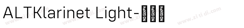 ALTKlarinet Light字体转换